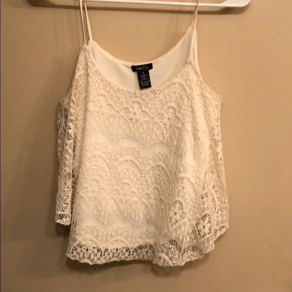 Lace tank top